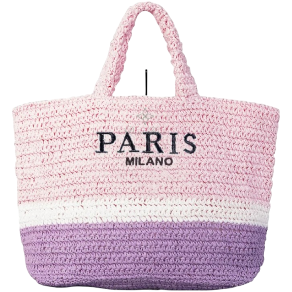 WIDE STRAW CARRY BAG