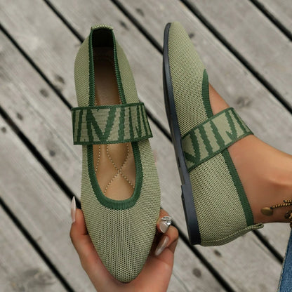 BALLET FLAT MESH SHOE