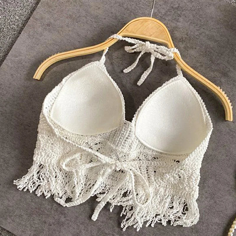 BOHO HALTER CROP TOP