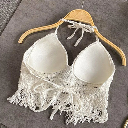 BOHO HALTER CROP TOP