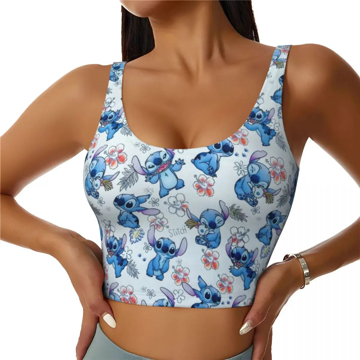 STITCH -THEMED CROP TANK