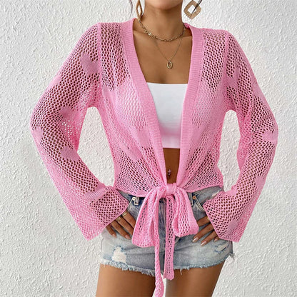LACE TIE-UP COVER-UP