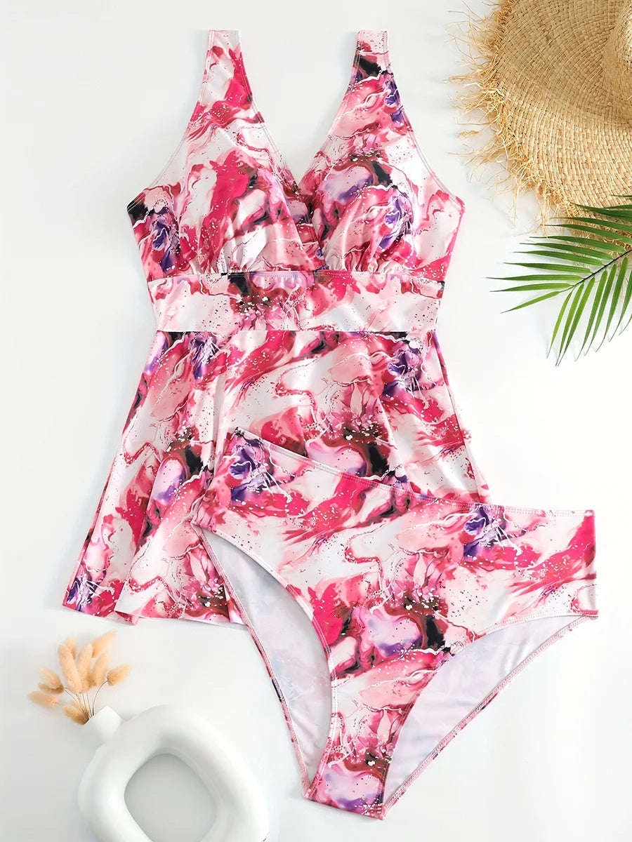 PLUS SIZE TANKINI SET
