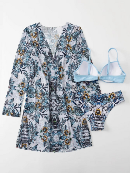 3-PIECE BIKINI WITH COVERUP