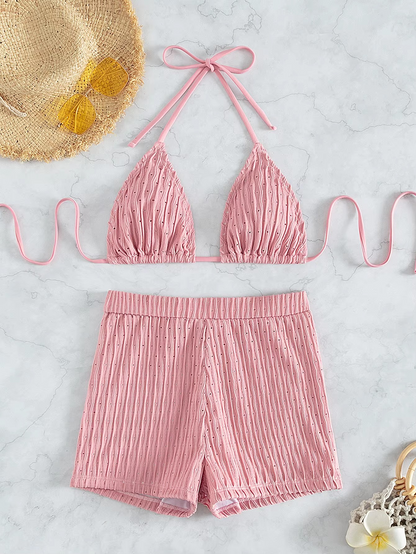 HALTER TOP WITH HIGHWAIST