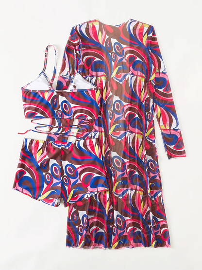 3-PIECE TROPICAL BEACHWEAR