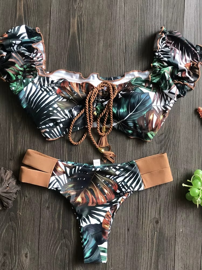 RUFFLE PUSHUP BIKINI