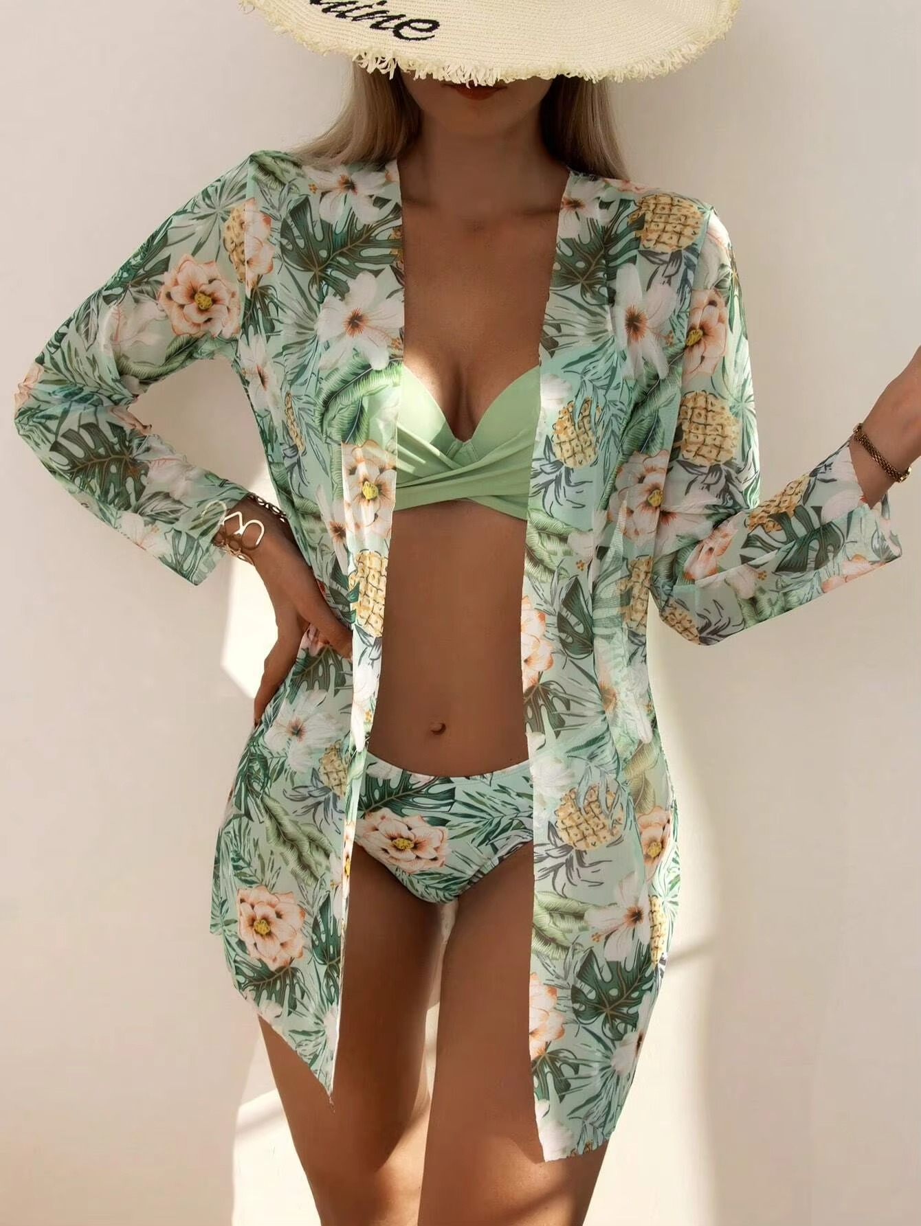 3-PIECE BIKINI WITH COVERUP