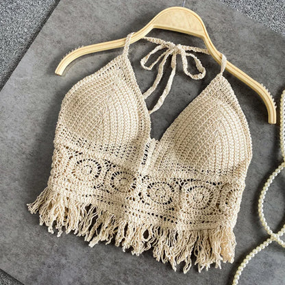 BOHO HALTER CROP TOP