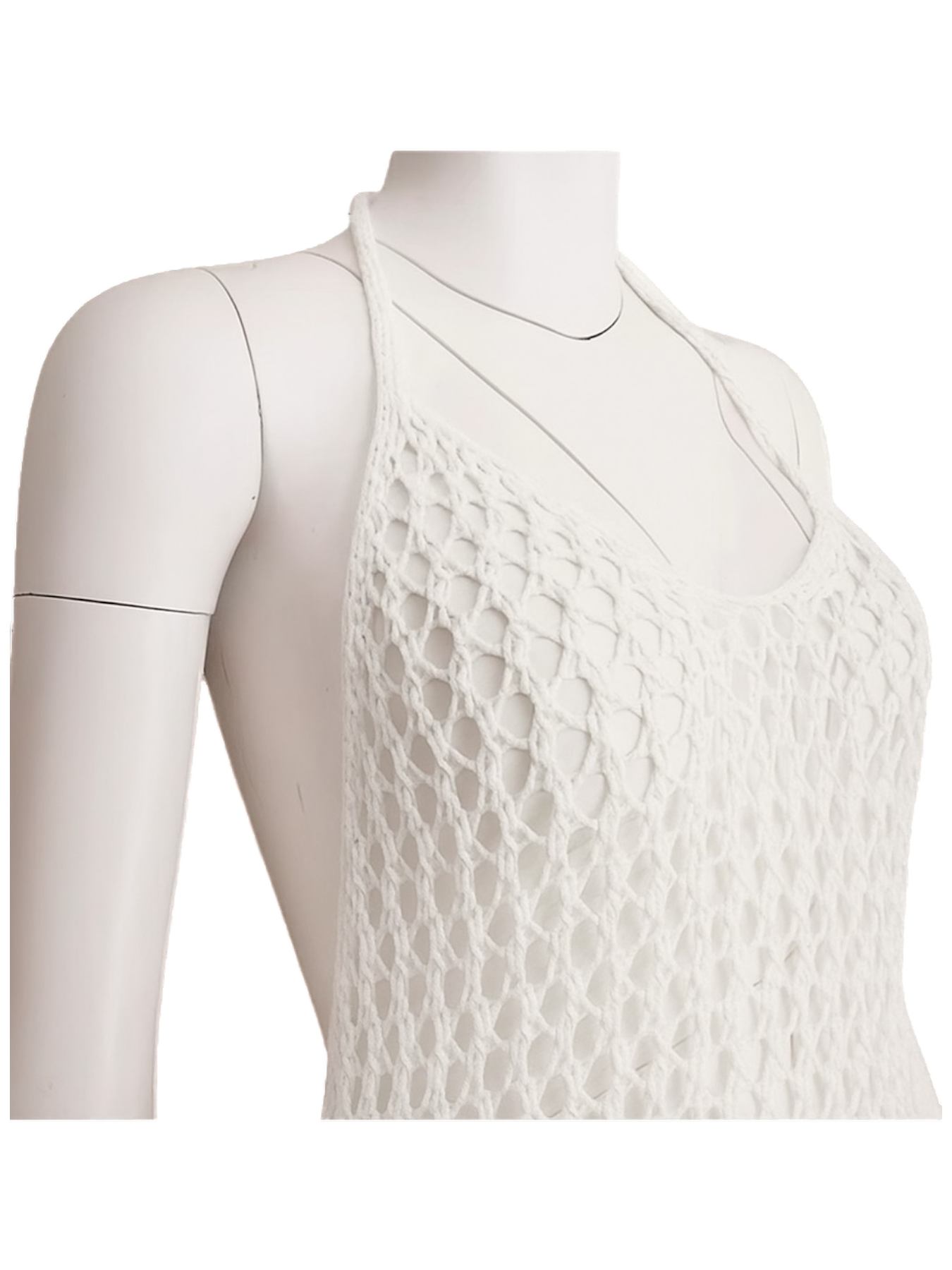 MESH SIDE-SPLIT COVER UP
