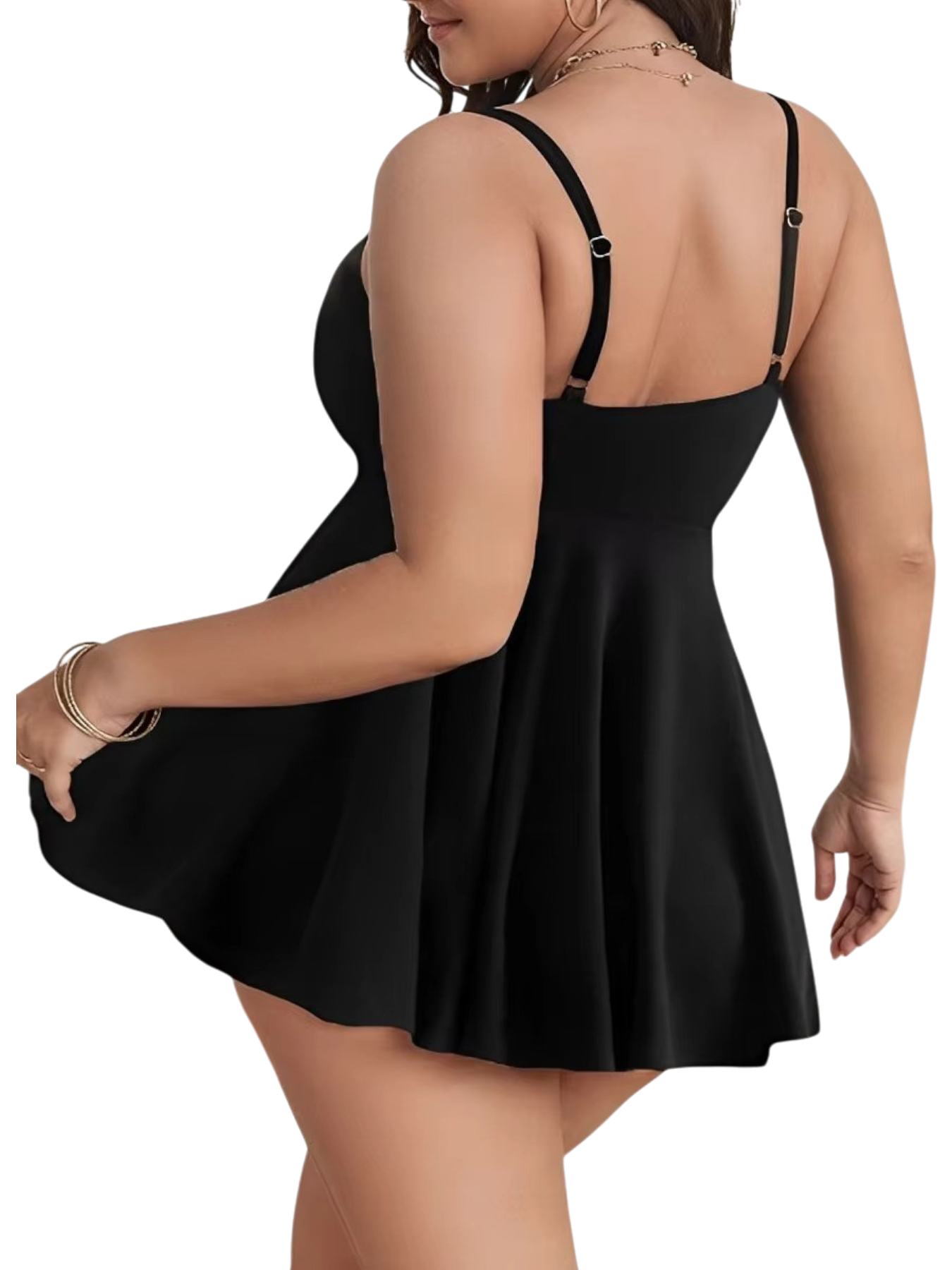 PLUS SIZE TANKINI DRESS