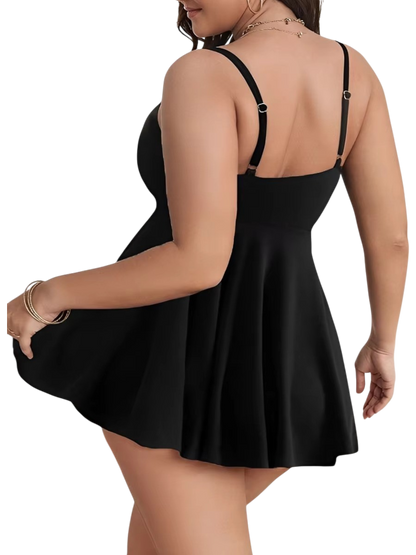 PLUS SIZE TANKINI DRESS