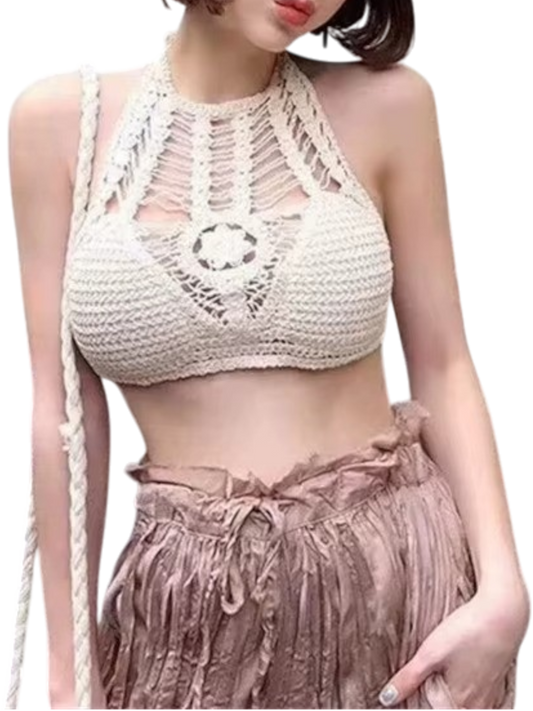 HALTER WILD-HOLLOW TOP