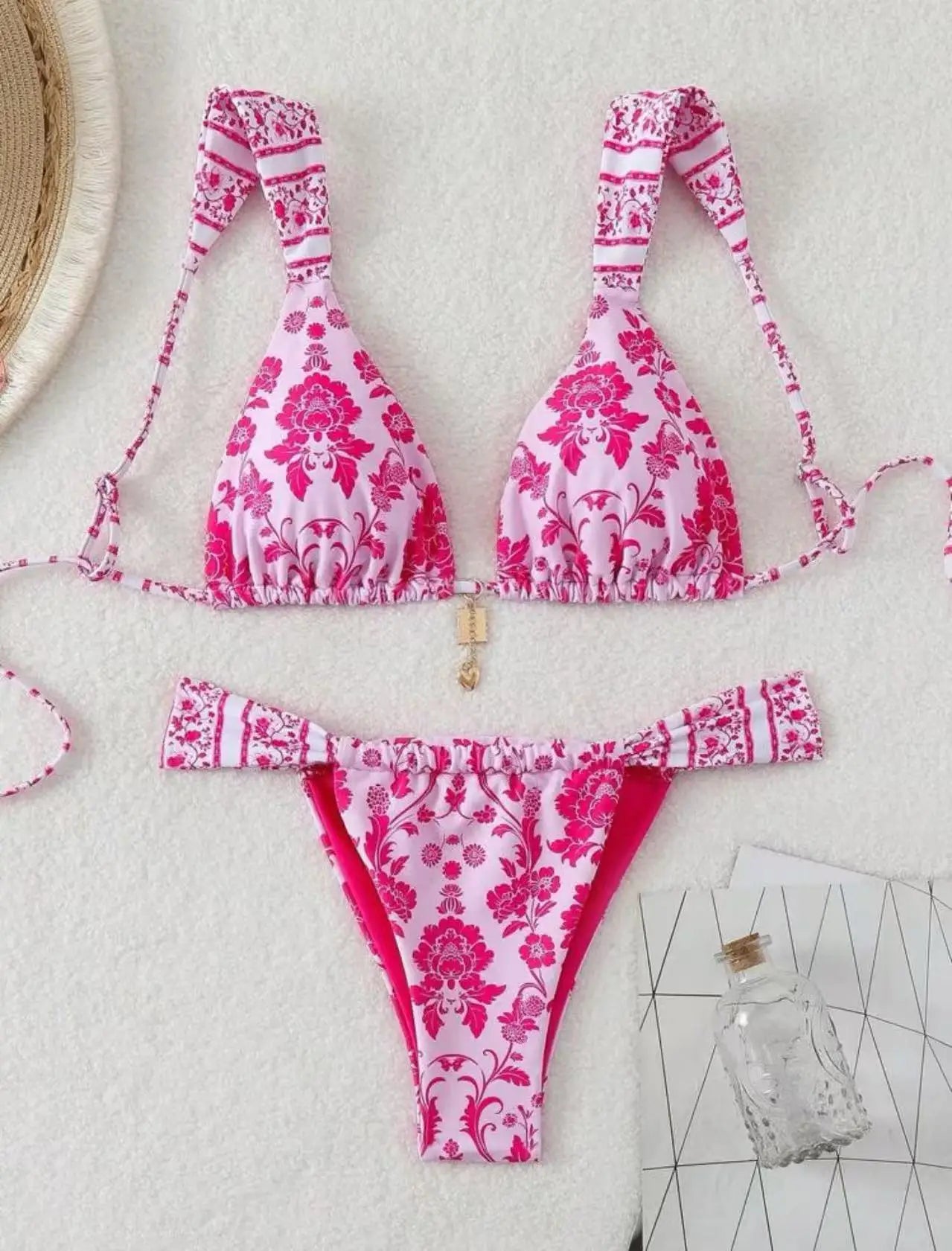 STRAPPY TRIANGLE BIKINI SET