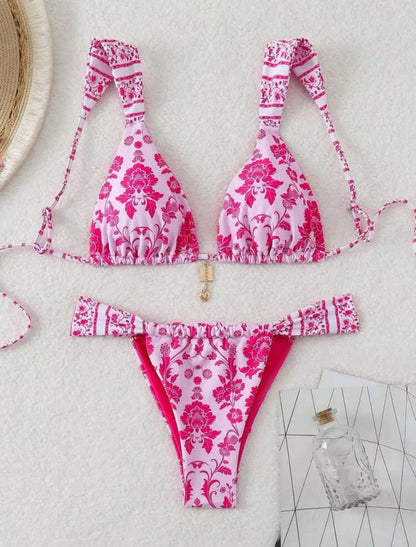 STRAPPY TRIANGLE BIKINI SET