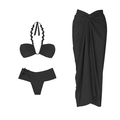 KNOT STRAP TOP LONG SKIRT SET