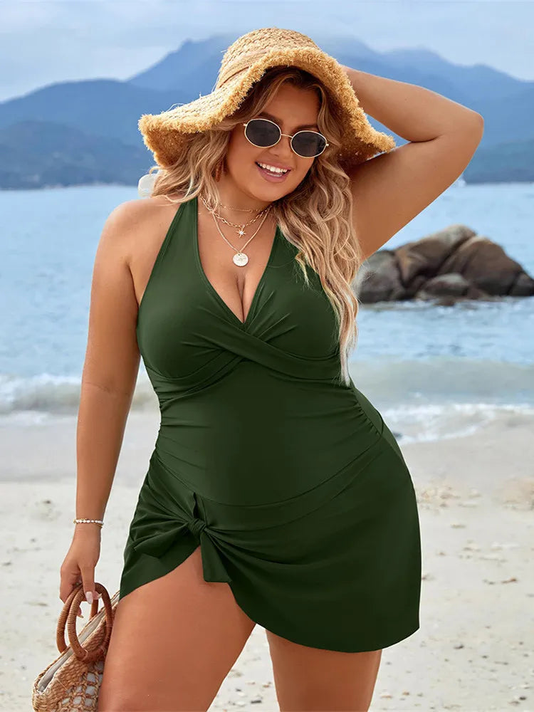 PLUS SIZE TANKINI BEACHWEAR