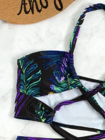 BIKINI WITH SLIT COVERUP