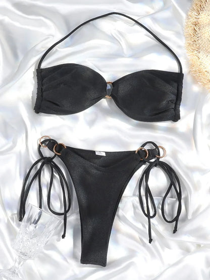 HALTER LOW WAIST BIKINI SET