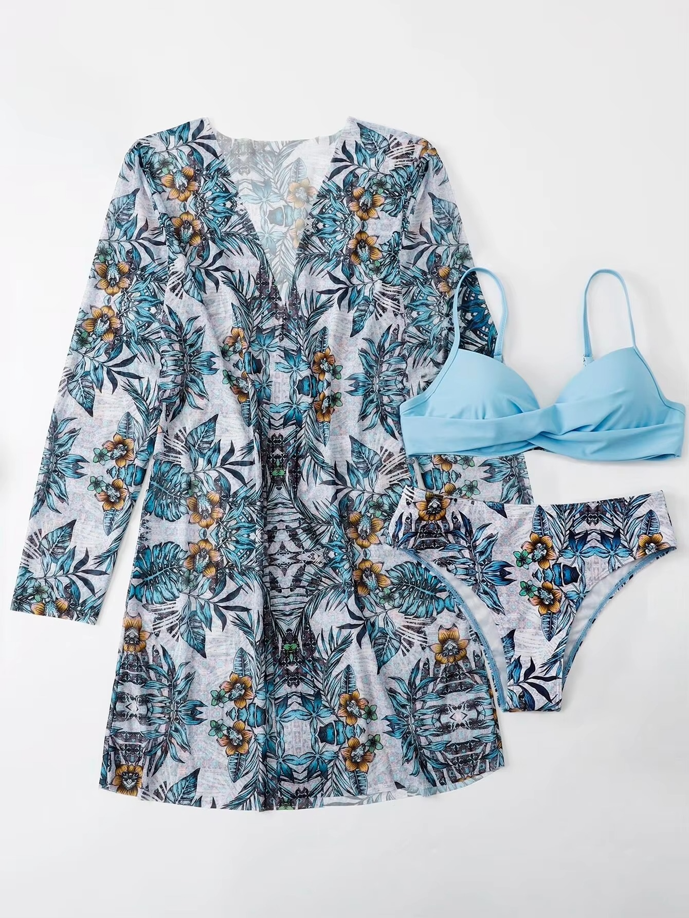 3-PIECE BIKINI WITH COVERUP