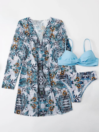 3-PIECE BIKINI WITH COVERUP