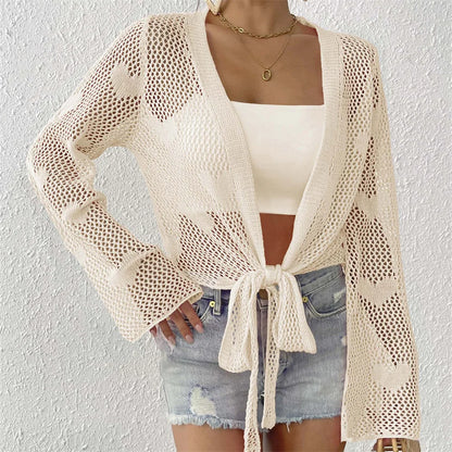 LACE TIE-UP COVER-UP