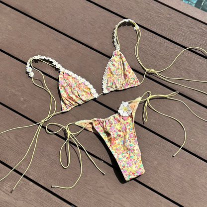 BIKINI + COVERUP PANT RESORT WEAR