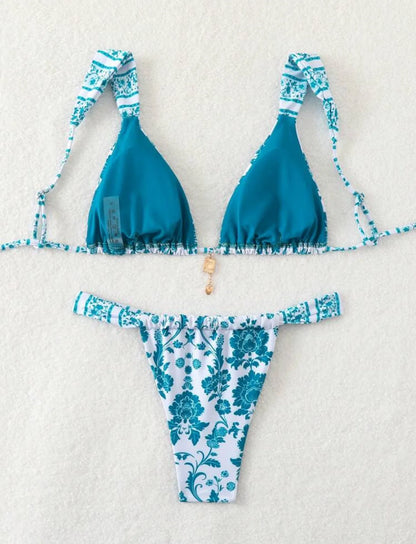 STRAPPY TRIANGLE BIKINI SET