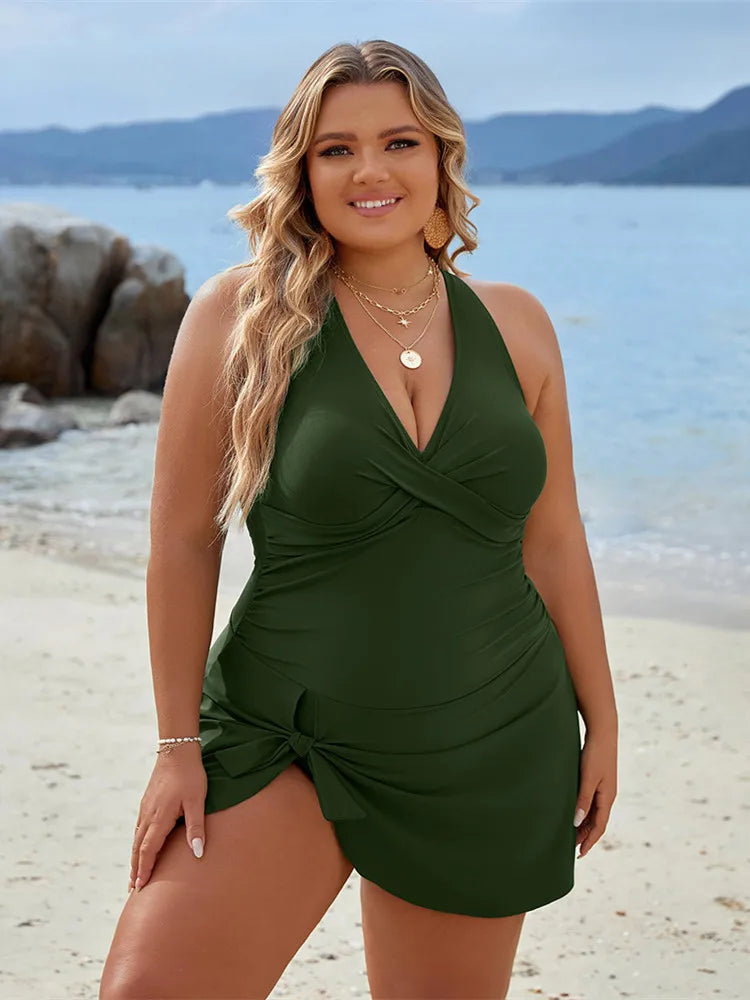 PLUS SIZE TANKINI BEACHWEAR