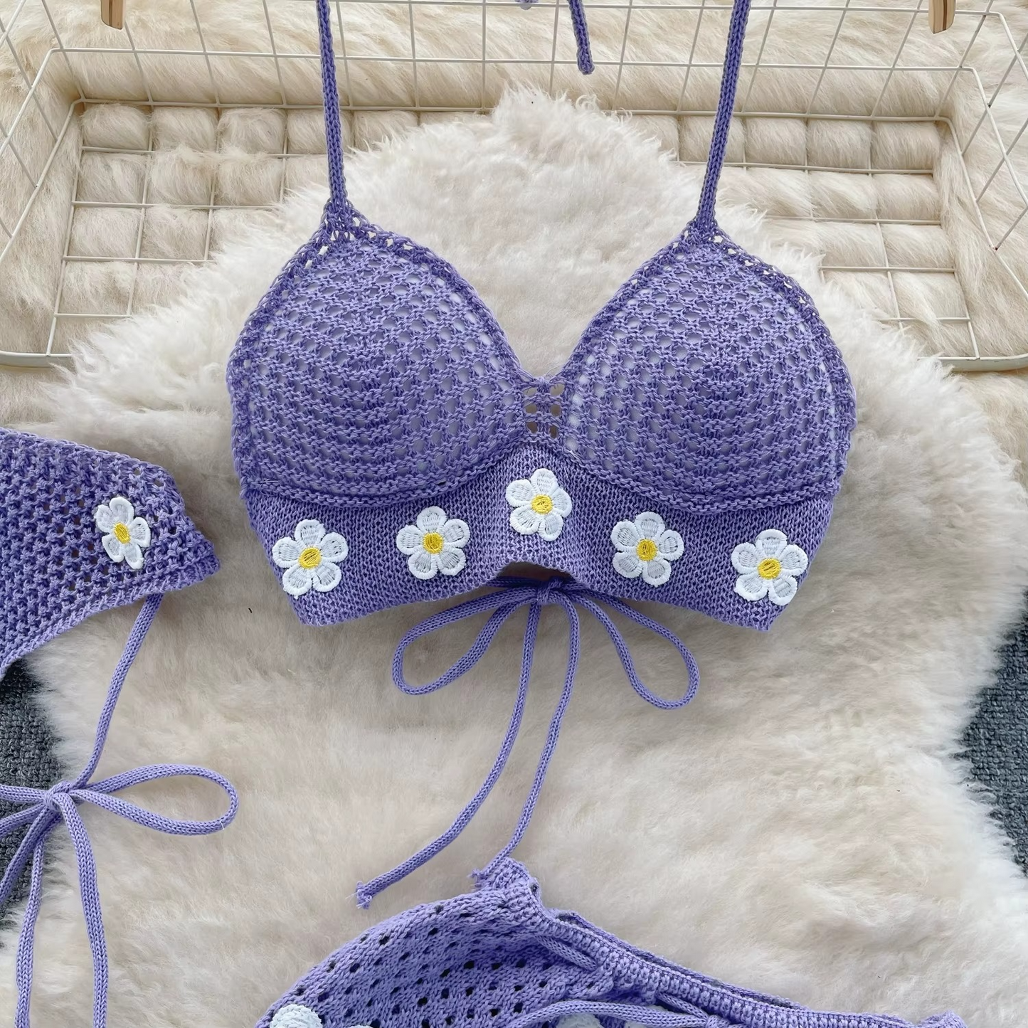 KNITTED TOP & MINI SKIRT