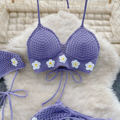KNITTED TOP & MINI SKIRT