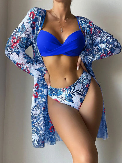 3-PIECE BIKINI WITH COVERUP