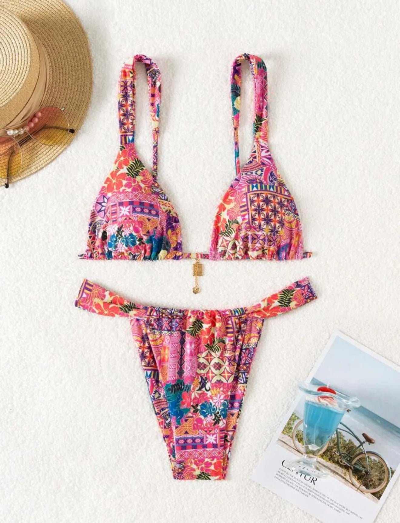 STRAPPY TRIANGLE BIKINI SET