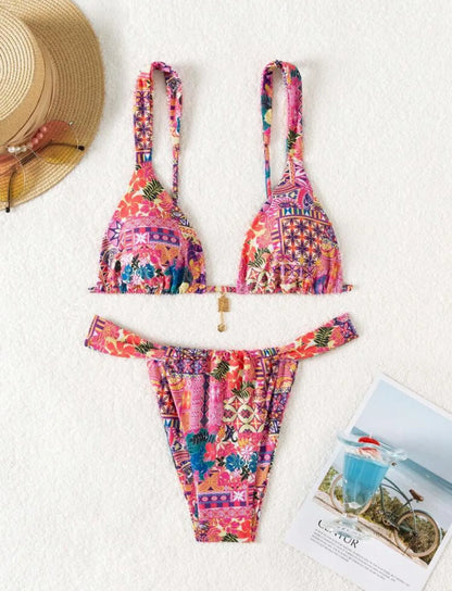 STRAPPY TRIANGLE BIKINI SET