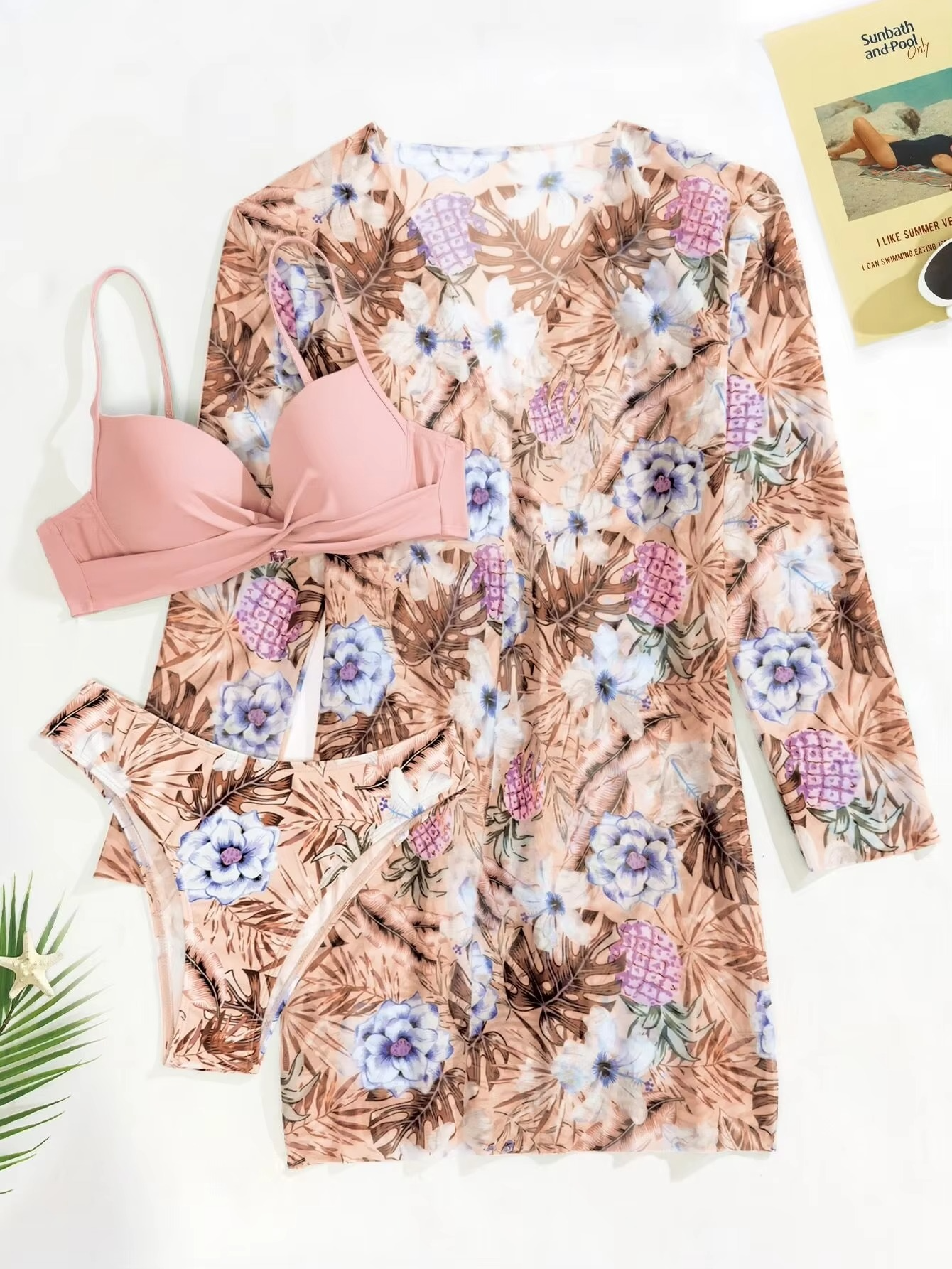 3-PIECE BIKINI WITH COVERUP