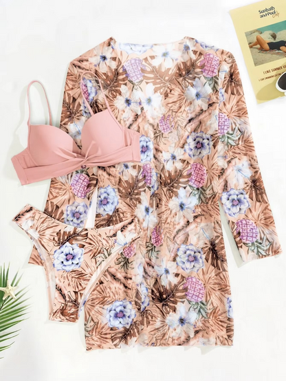 3-PIECE BIKINI WITH COVERUP