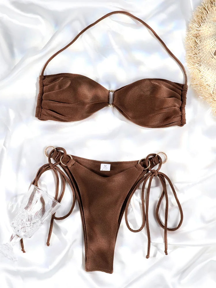 HALTER LOW WAIST BIKINI SET