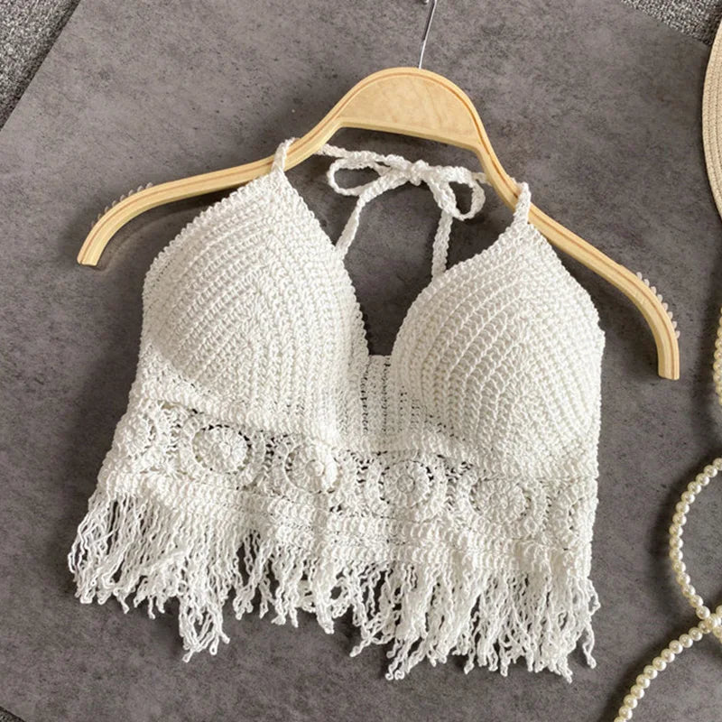 BOHO HALTER CROP TOP
