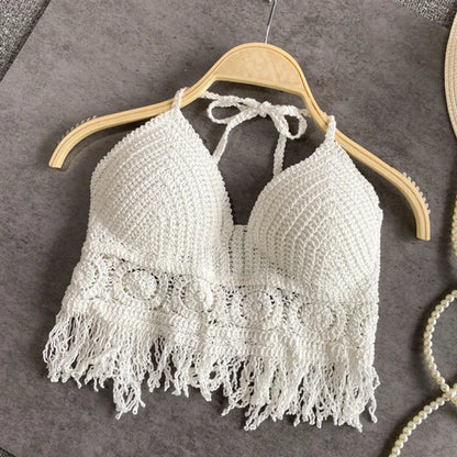 BOHO HALTER CROP TOP