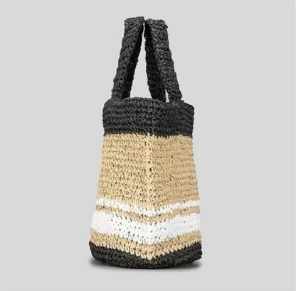 WIDE STRAW CARRY BAG