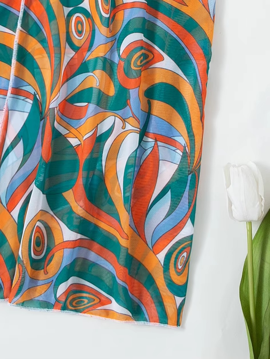 3-PIECE TROPICAL BEACHWEAR