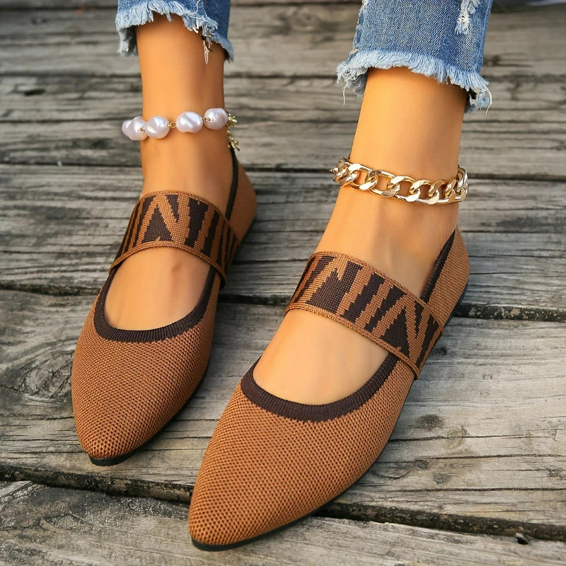 BALLET FLAT MESH SHOE