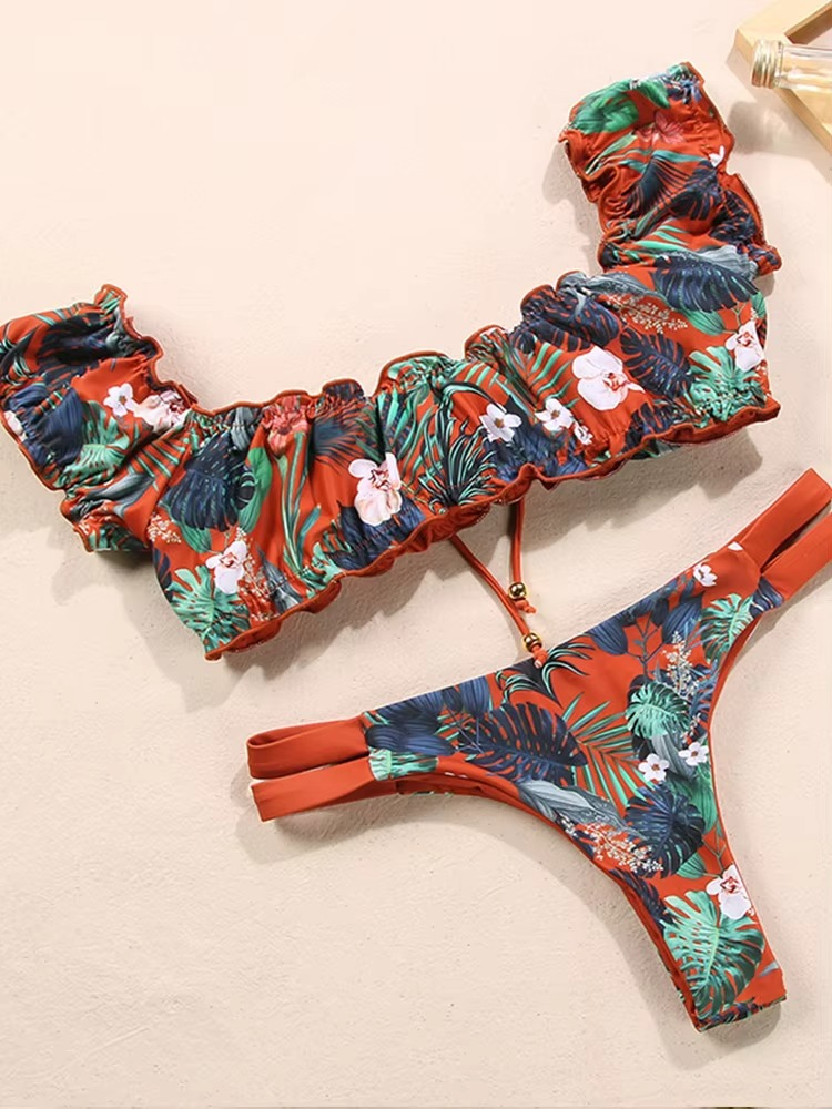 RUFFLE PUSHUP BIKINI