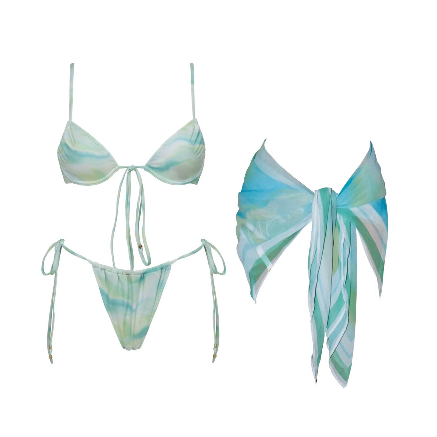 BIKINI + COVERUP RESORT WEAR