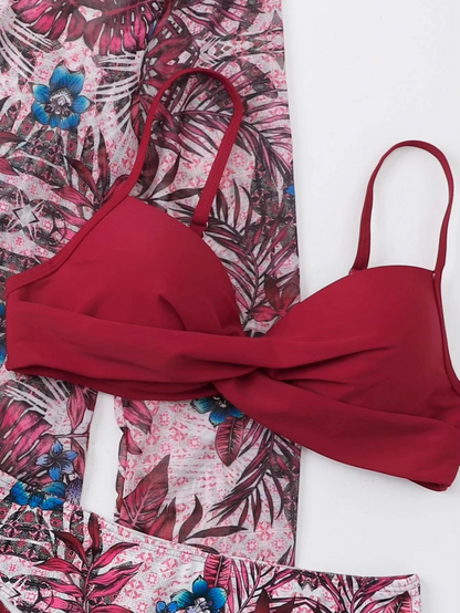 3-PIECE BIKINI WITH COVERUP