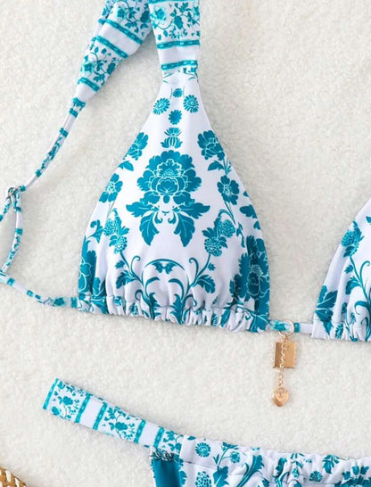 STRAPPY TRIANGLE BIKINI SET