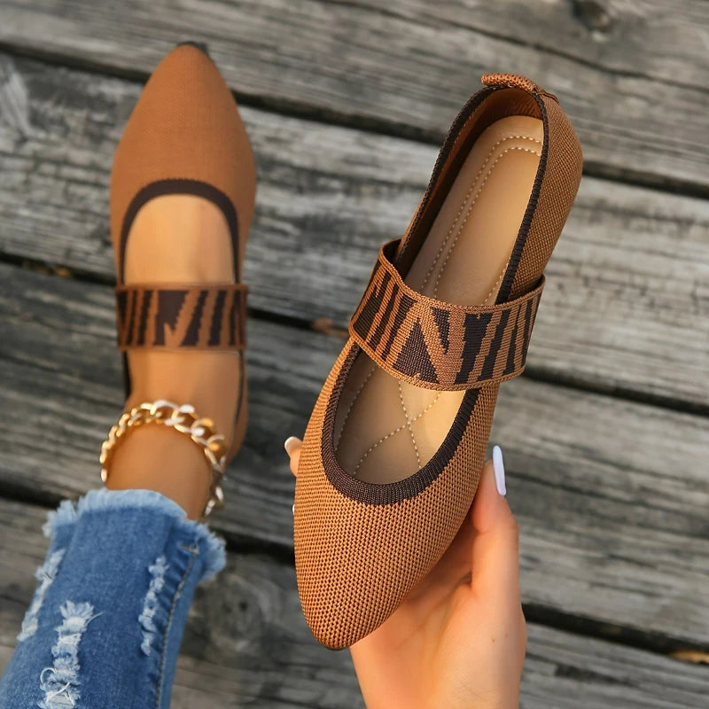 BALLET FLAT MESH SHOE