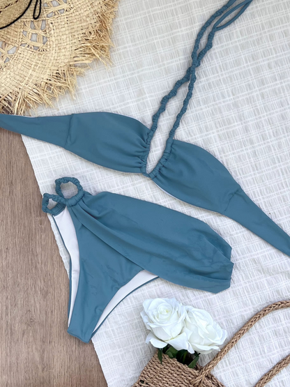 KNOT STRAP TOP LONG SKIRT SET