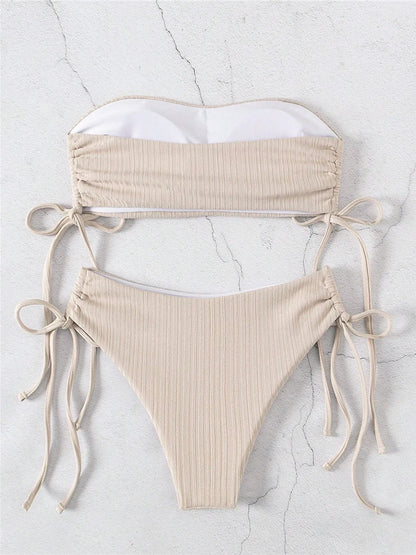 BANDEAU SIDE TIE BIKINI