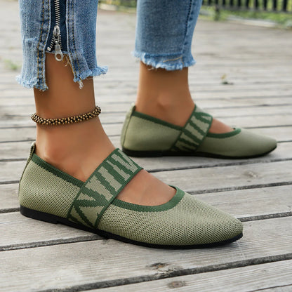 BALLET FLAT MESH SHOE